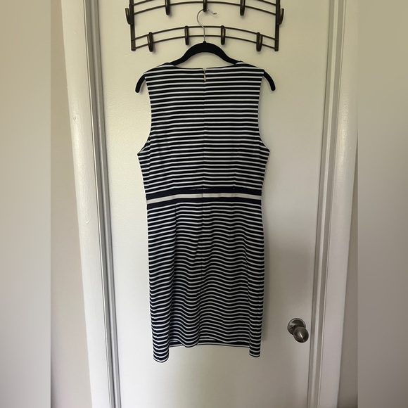 Draper James Striped Ponte Sheath Dress Medium - Picture 4 of 6